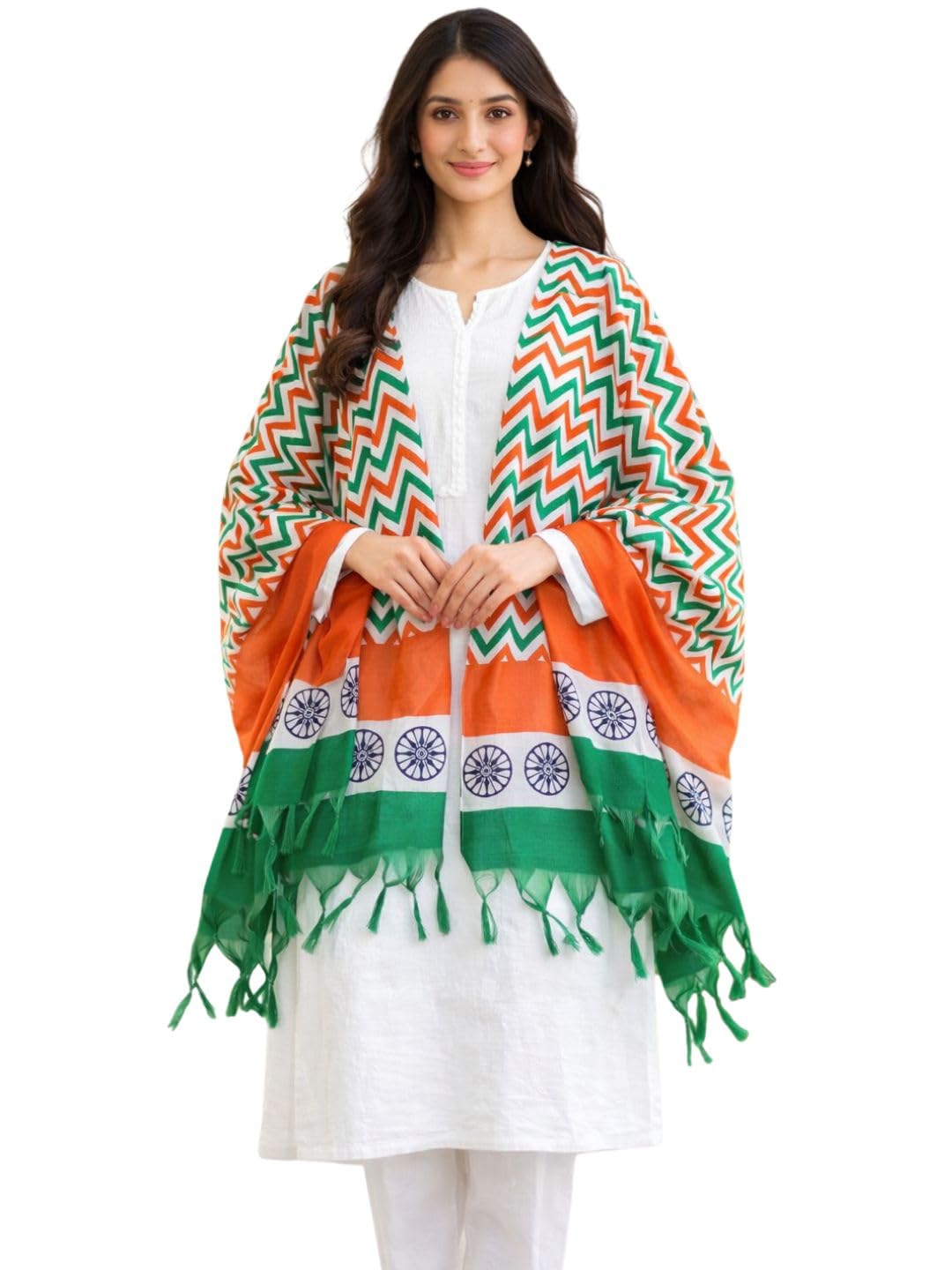dupatta bazaar MULTICOLOUR PRINTED BLENDED SILK DUPATTA-picture-46