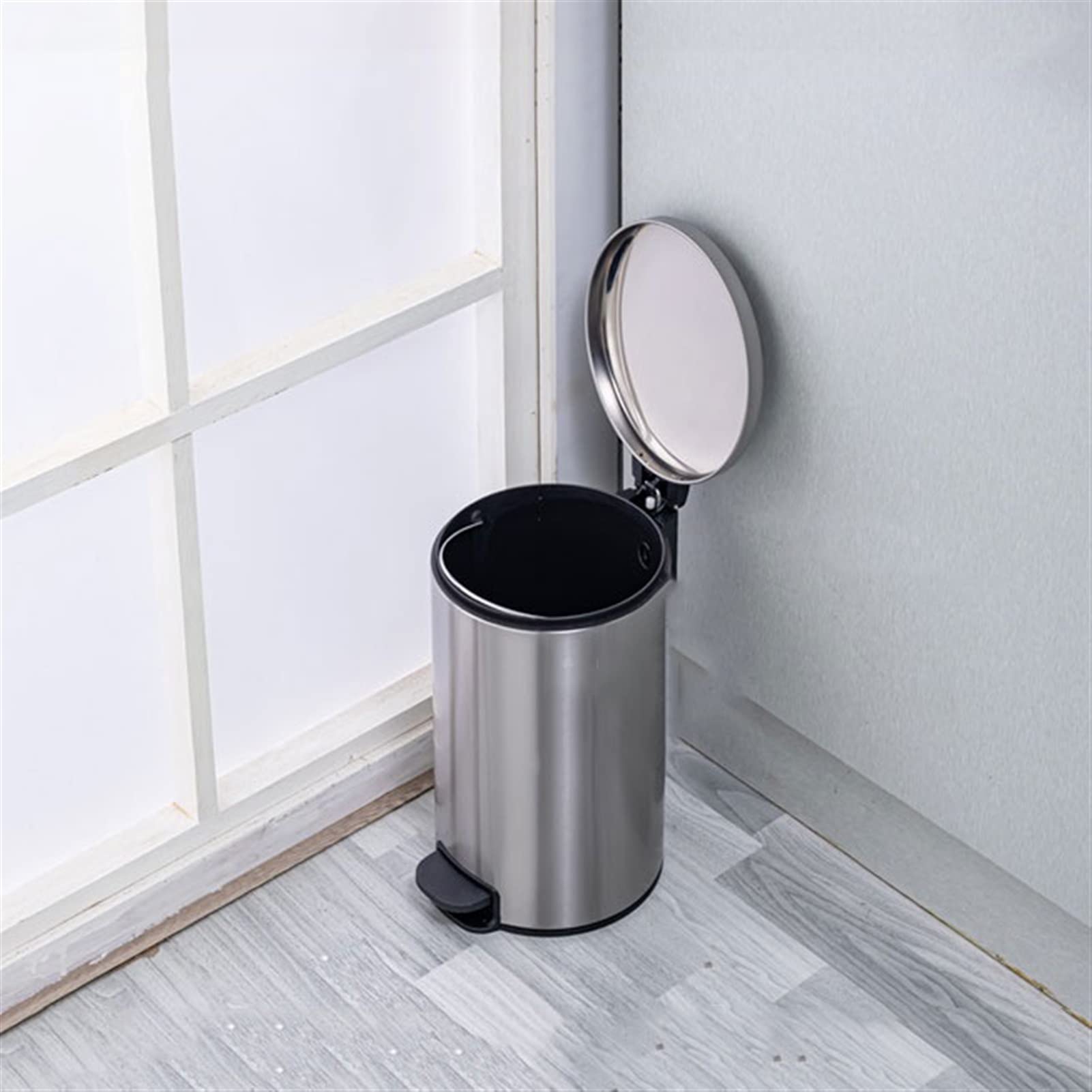 Kosz łazienkowy okrągły kosz na śmieci ze stali nierdzewnej, kosz na śmieci, kosz na śmieci, kosz na śmieci, 5 l / 7 l / 12 l prostokątny (rozmiar : 7L)