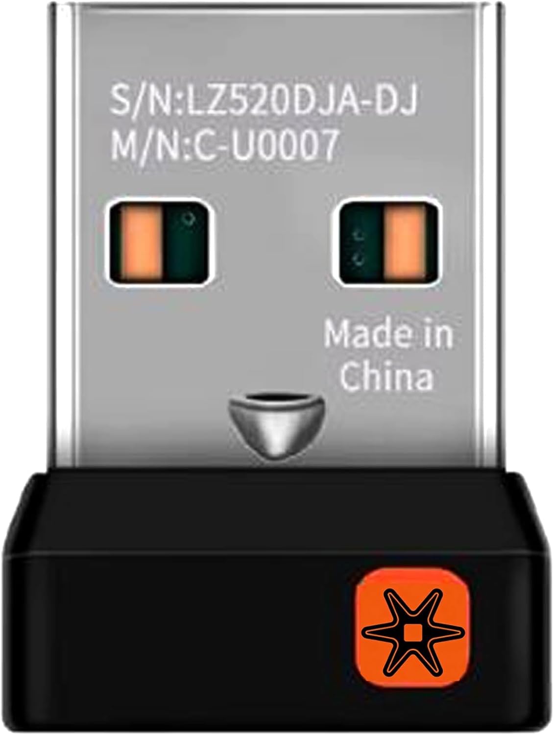 New USB Dongle Unifying Receiver for Mouse and Keyboard Compatible for Any Logitech Product That Display The Unifying Logo (Orange Star, Connects up to 6 Devices)-picture-27