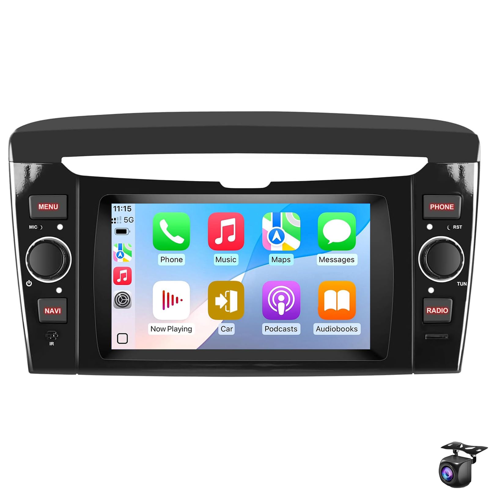 Autoradio stereo da 7"per LANCIA Ypsilon 2012-2020 con Carplay wireless/Android Auto HD Touch Screen Navigazione GPS Android WiFi Bluetooth FM/RDS Mirror Link EQ SWC Teleca (b, 4 CORE 2+32G)