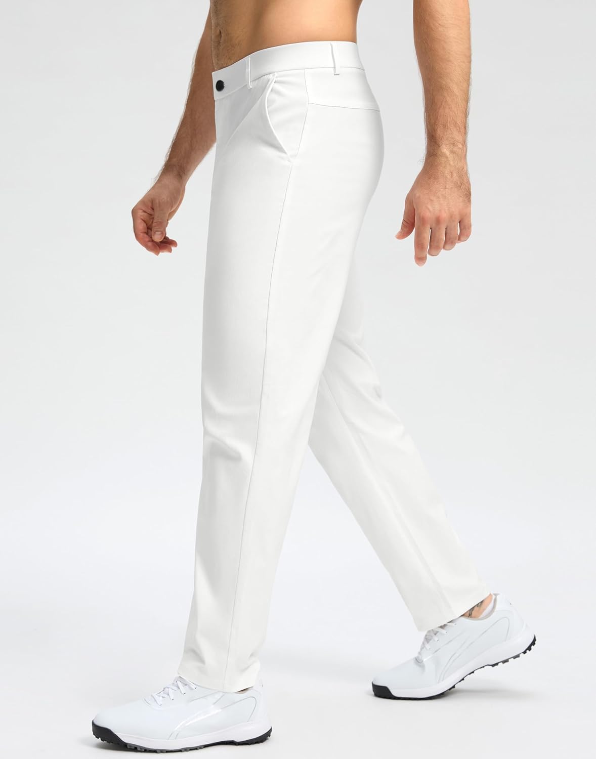 Mens Golf Pants 30"/32"/34" Stretch Dress Pants Quick Dry Casual Slacks Work Business Trousers for Men with Pockets