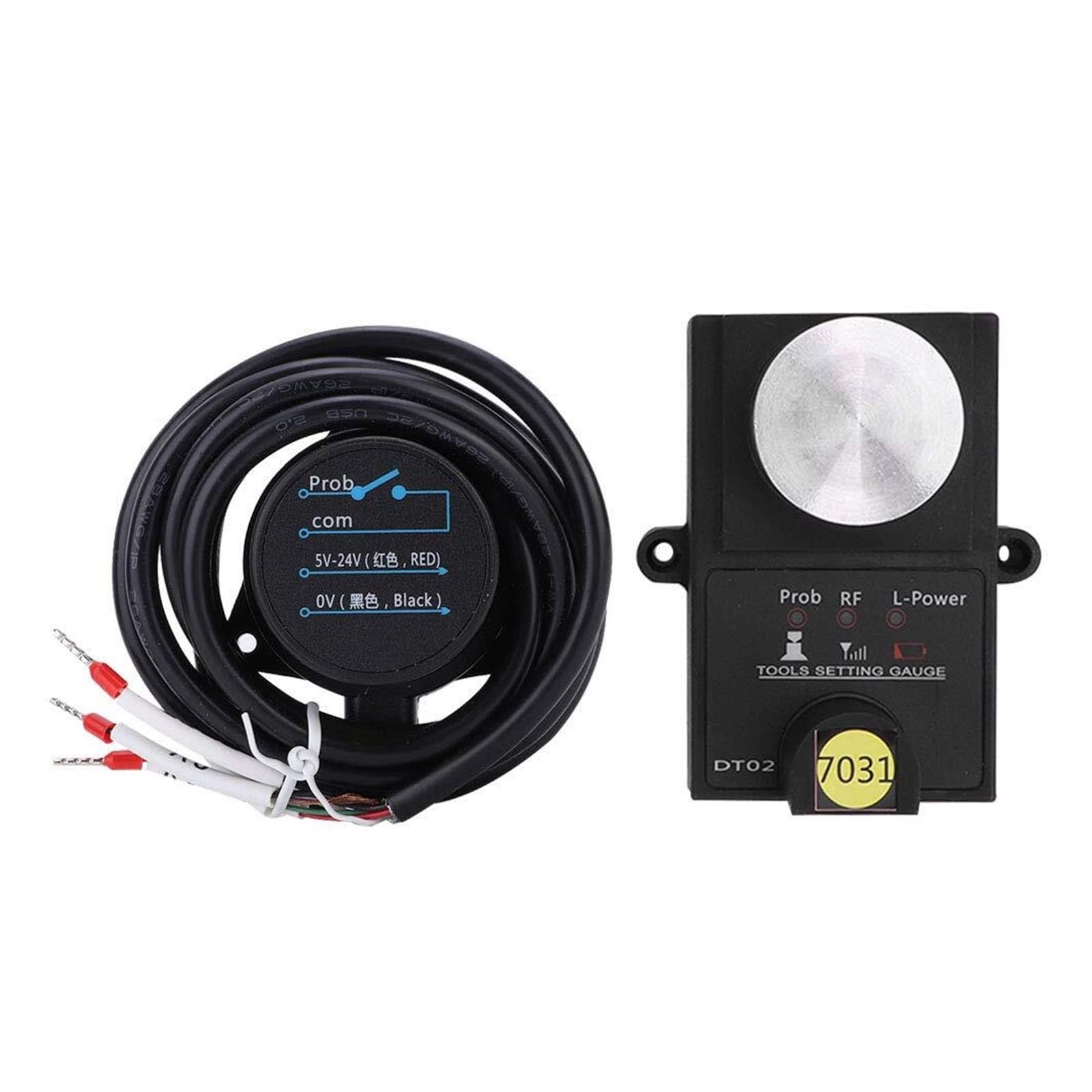 Calibre de ajuste de herramientas CNC DT02-3: Sonda de placa de calibración inalámbrica universal for fresadoras, enrutadores y máquinas de grabado CNC. Accesorio de ajuste automático de herramientas