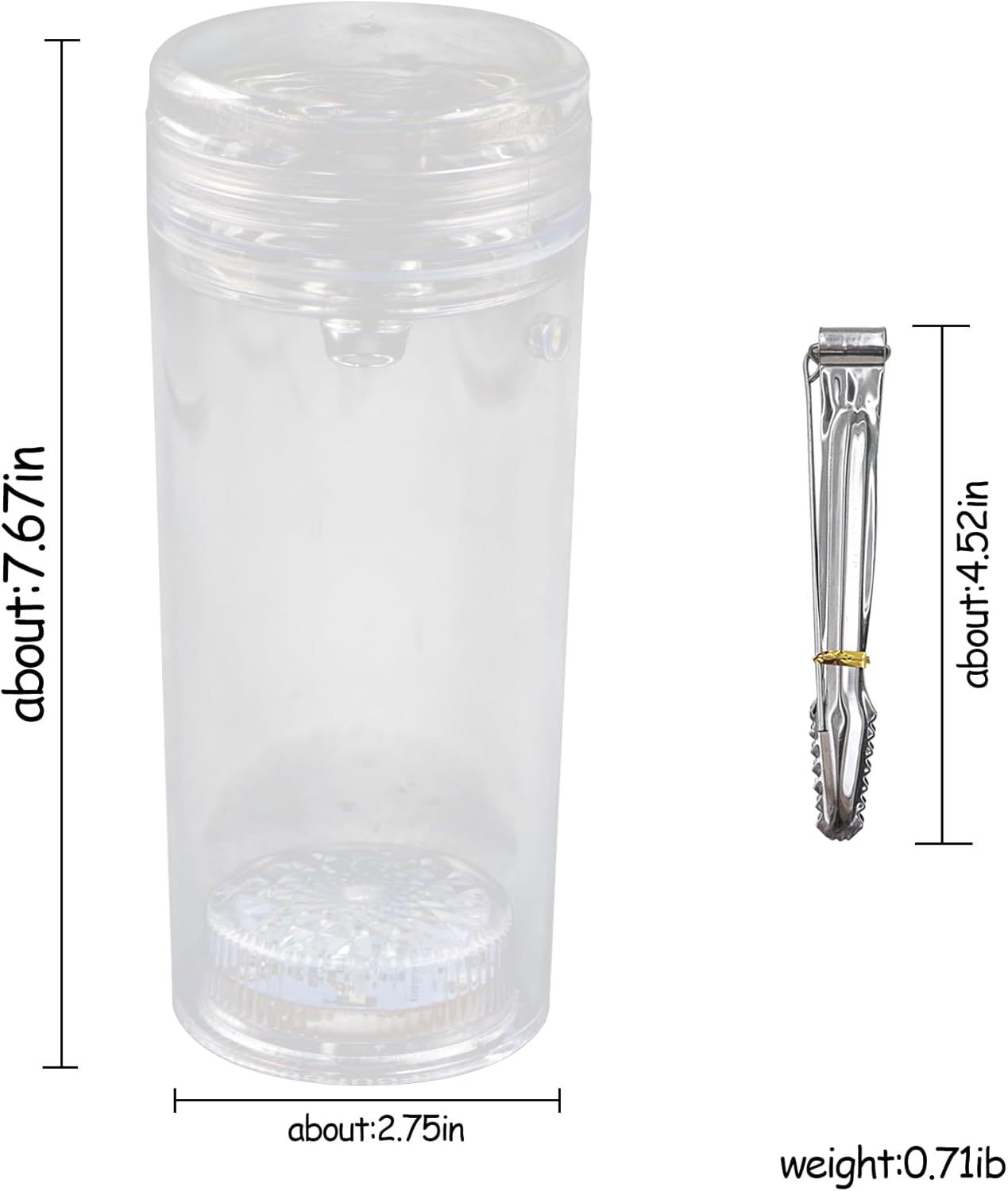 STEINBOCK hookah set portable Multi-Purpose Hookah Mini Cup Set with hose and tongs LED Lights For Suitable for camping trips Car