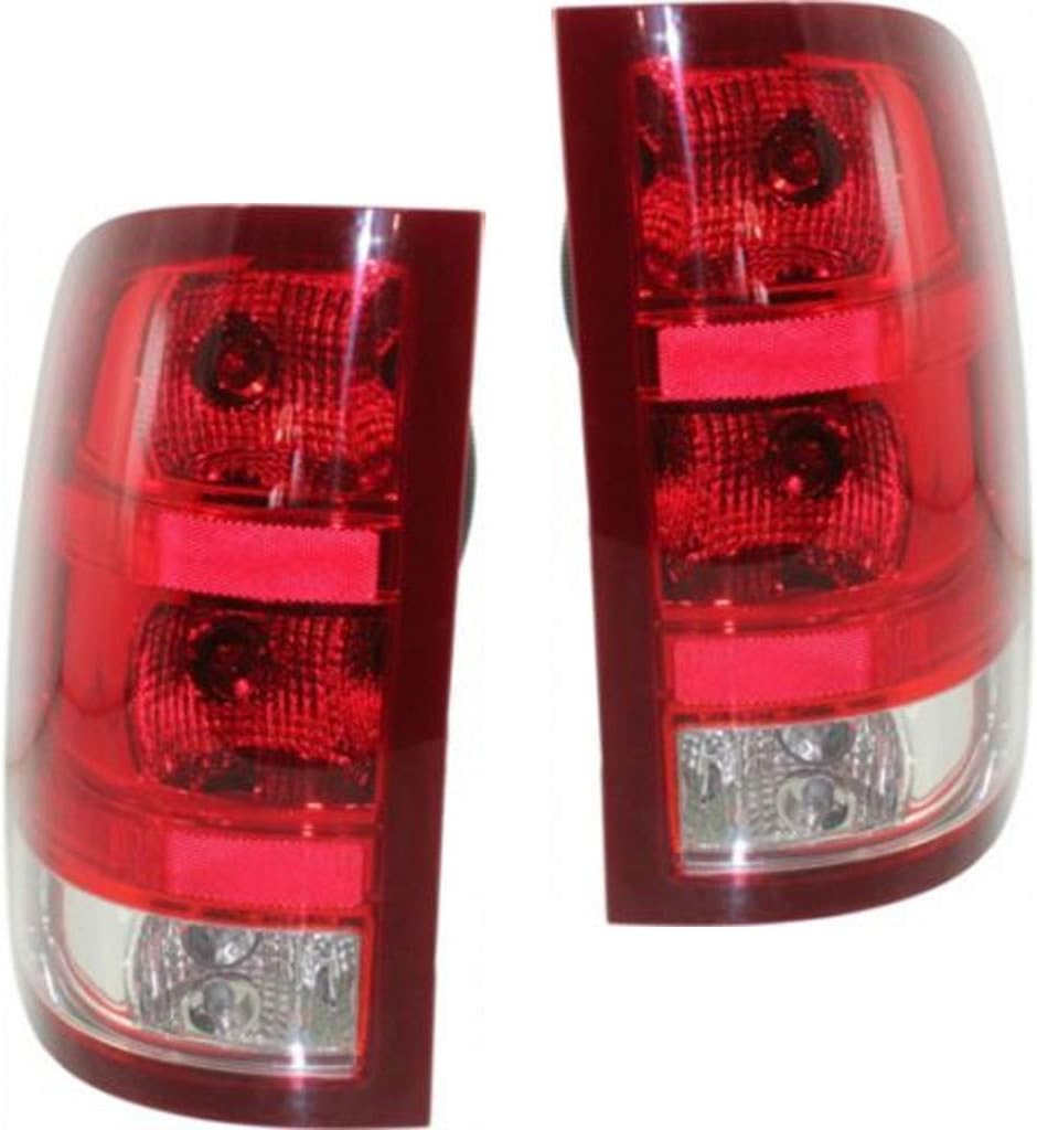 CarLights360 For GMC Sierra 3500 HD Tail Light Assembly 2011 Driver Side 2nd Design DOT Certified For GM2800250 | 20840273