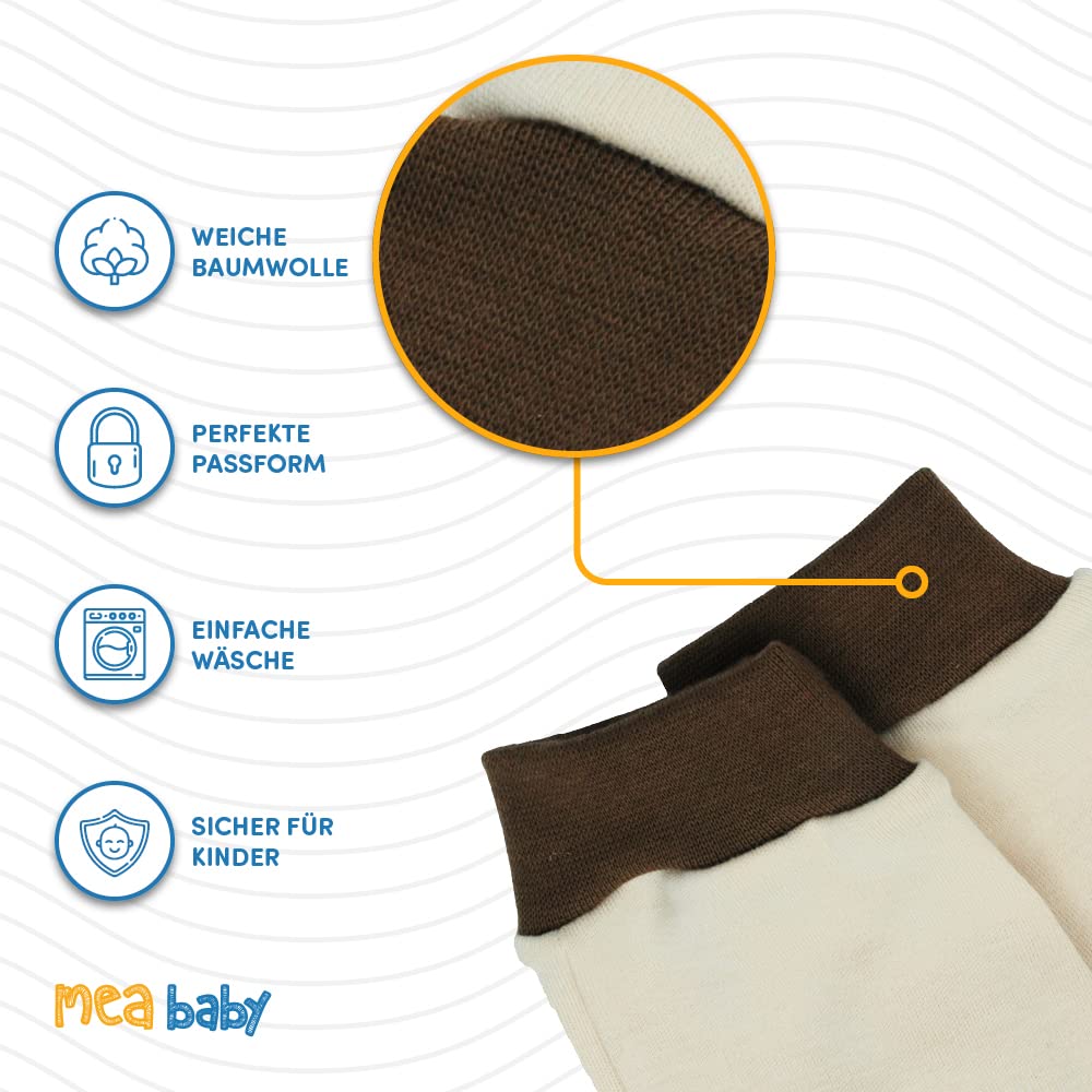 MEA BABY Pantaloni Unisex per Bambini, in 100% Cotone, Confezione da 5 Pezzi, per Ragazzi e Bambine, Pantaloni