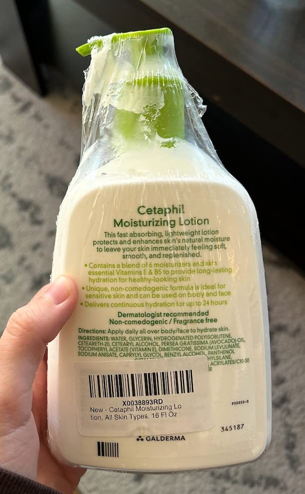 Cetaphil Moisturizing Lotion, All Skin Types, 16 Fl Oz