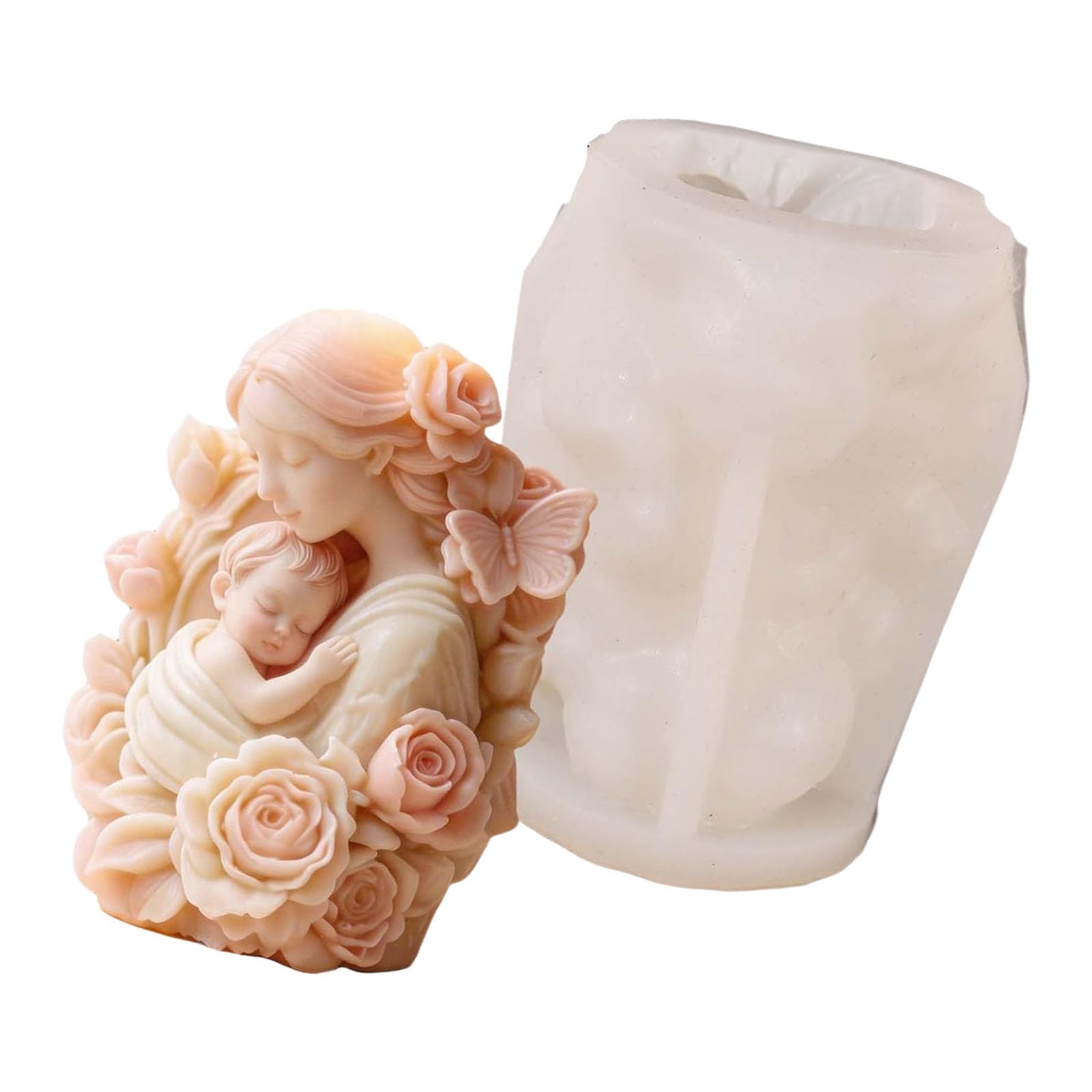 Kaeltsyn Sturdy Silicone Mothers Day Flower Bouquet for Soap Making and Craft Projects Soap