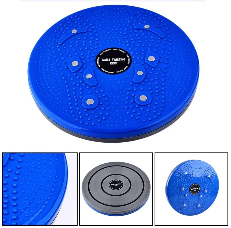 Image of Tummy Waist Twister Magnetic Disk Body Shapers Slimming Rotating Machine Ankle Body Aerobic Exercise Reflexology, 2 in 1 Abdominal ABS Exerciser Body for Women & Men, Blue