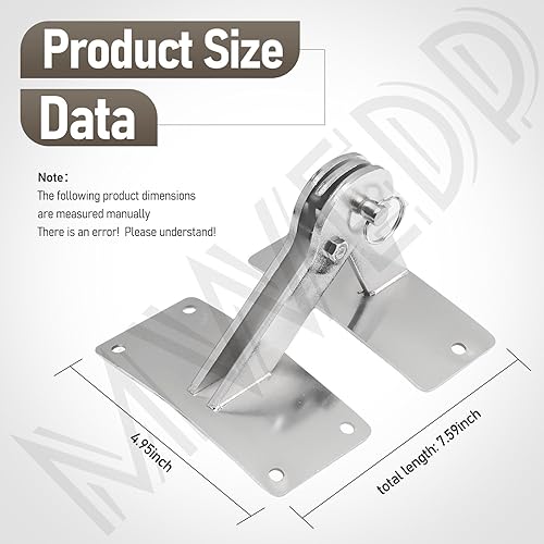 Miniatura 2 de Kit de juntas de bisagra de acero inoxidable compatible con Weber Smokey Mountain WSM Smoker Grill 18.5 22.5 ahumador G-rill One Touch BBQ
