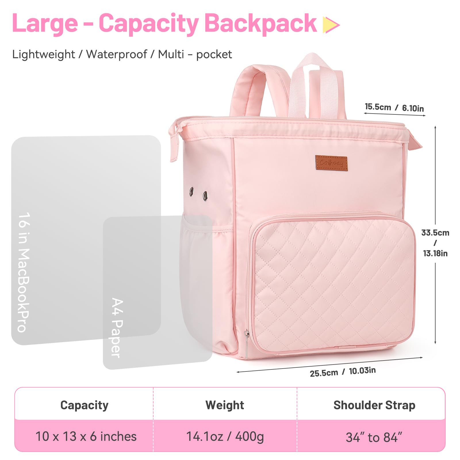 Coopay Reise-Häkelset für Anfänger und Erwachsene, All-in-One-Häkelset inklusive Stricktasche, Rucksack, Häkelnadeln, Häkelgarn zum Häkeln von Büchern, Häkeln und Strickbedarf, ideales Häkelgeschenk