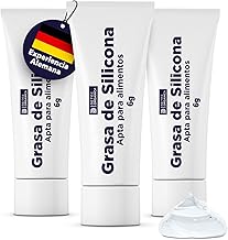 Food Silicone Grease for Coffee Machines - 3 Tubes of 6 g - Silicone Grease - Resistant to High Temperatures