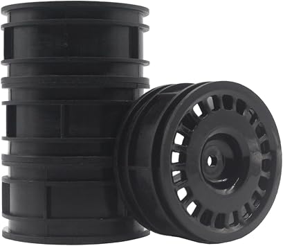 RC Wheel Rim, RC Car Electric Flat Running Drift Car Hub/Race Level Upgrade High Speed Nylon Durable for HSP-1/10 RC Car Model Accessories Part Color Black