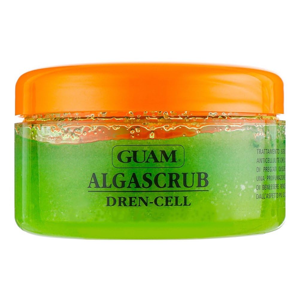 Guam, Algascrub Dren-cell Anticellulite, Drainage Body Exfoliating Treatment with Anti-Cellulite Active Ingredients, with Fresh and Floral Fragrance, Made in Italy, Pack of 420 g