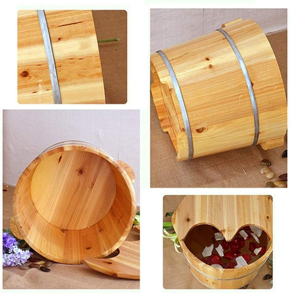 Bañera de madera para pies spa relajante miniatura 5