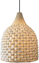 Southeast Asian Style Pendant Light Bamboo and Rattan Weaving Residential Lamp Hollow Pendant Lamp E27 Single Head Suspend Light Natural and Pollution-Free Chandelier
