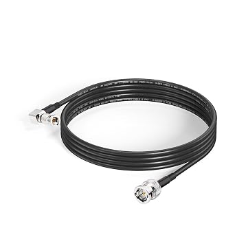 Superbat Belden 3G/6G Micro HD BNC Angle Plug to BNC Male SDI Cable 2 m Belden 1855A SDI Video Cable for HDTV Video Assist Micro Studio Camera DeckLink Quad Capture Card