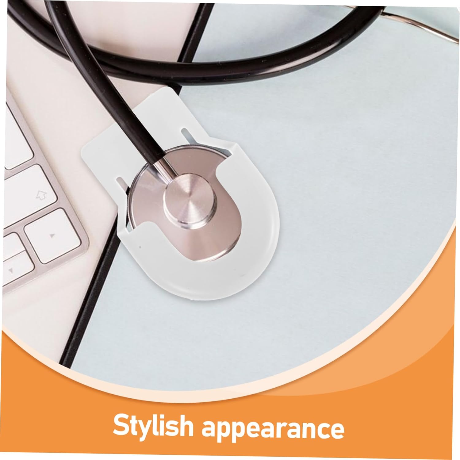 2pcs Stethoscope Holder Hooks Multi-Functional Clip for and Doctors Easy to Attach Stethoscope Accessories for Medical Professionals Fit and Portable Design