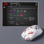 Redragon M916AK-PRO 3-Mode Wireless Gaming Mouse, 49G Ultra-Light 26K DPI Mouse w/Ergonomic Natural Grip Build, Full Programmable Buttons, Software Supports DIY Keybinds & DPI