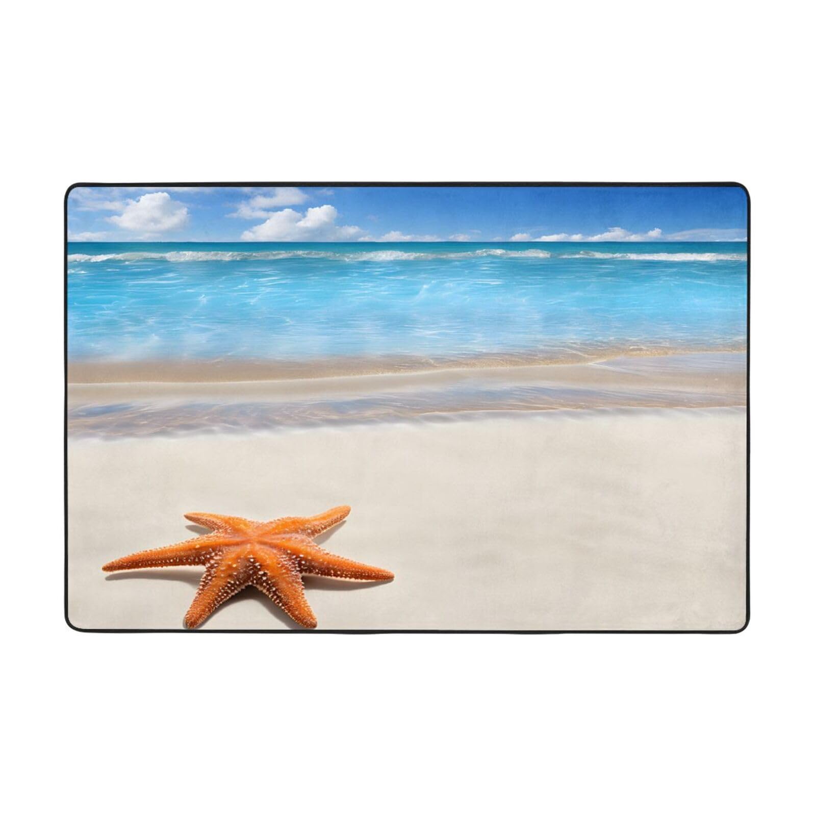 Tapis de sol plage 91x61 cm moderne et antidérapant pour le salon