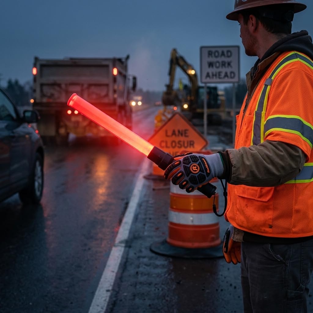 Amazon.com: Railhead Gear Red LED Baton Traffic Safety Light, High