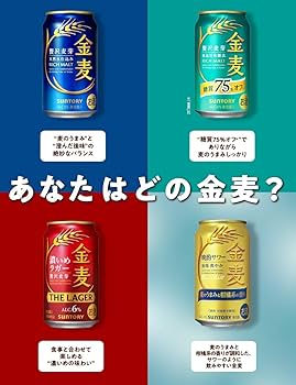 Amazon.co.jp: 金麦 350ml 24本 [ サントリー ビール 新ジャンル