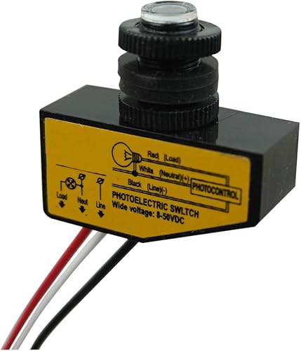 Miniatura 3 de Interruptor fotoeléctrico de sensor de exterior de 12 V, 24 V, 36 V, 48 V, CC, interruptor fotoeléctrico de 3.5 A, interruptor de fotocélula del