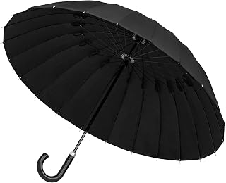 FIELDOOR Ombrage 日傘 長傘 完全遮光 晴雨兼用 直径100cm UVカット レディース メンズ 24本骨 軽量 グラスファイバー 親骨61cm 大きい ユニセックス 大型 超撥水 丈夫 シンプル 無地 おしゃれ 男女兼用 ビジネス 熱中症対策