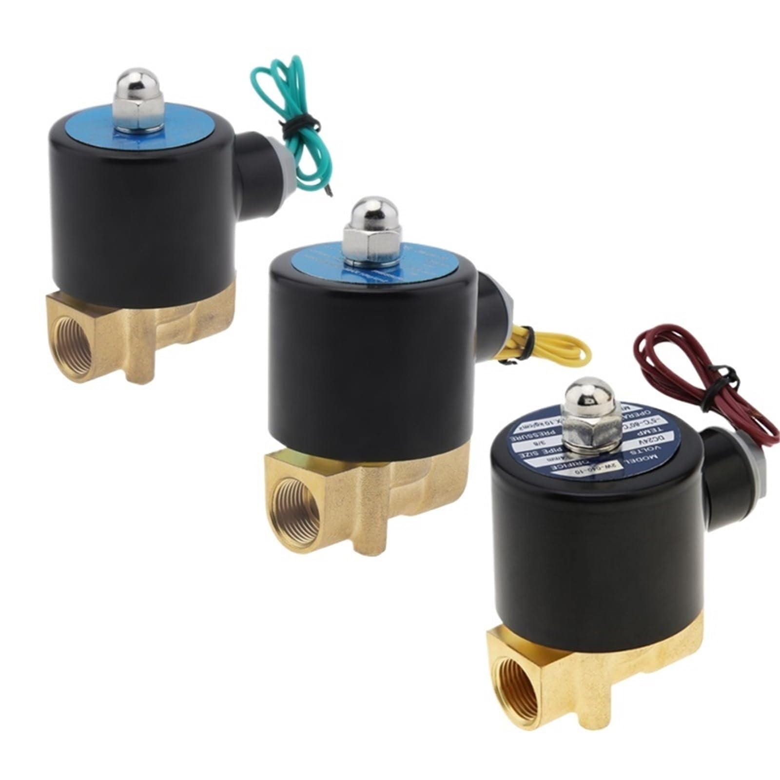 Coasddrld Dn10-Ac 110V 1Pcs Brass Electric Solenoid Valve(Dn10-Ac 110V)