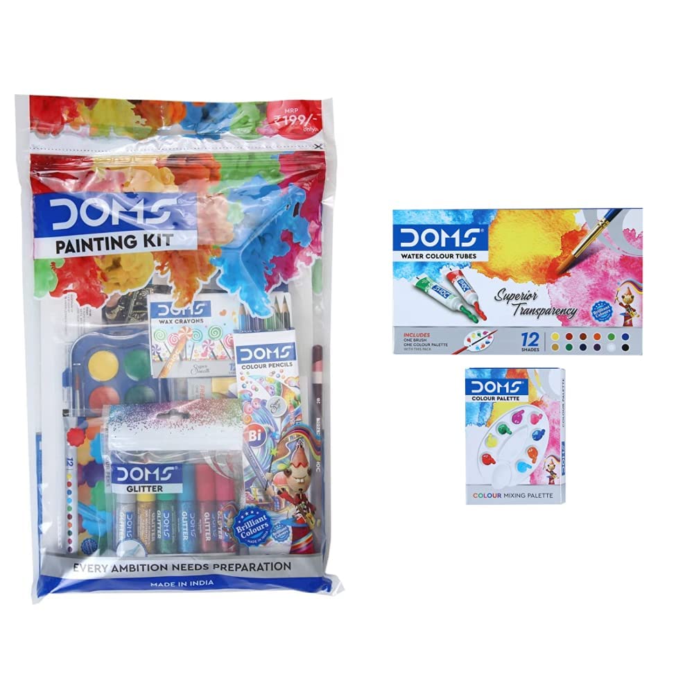 DOMS Painting Kit & DOMS Water Colour Tube Set Amazon.in Home & Kitchen