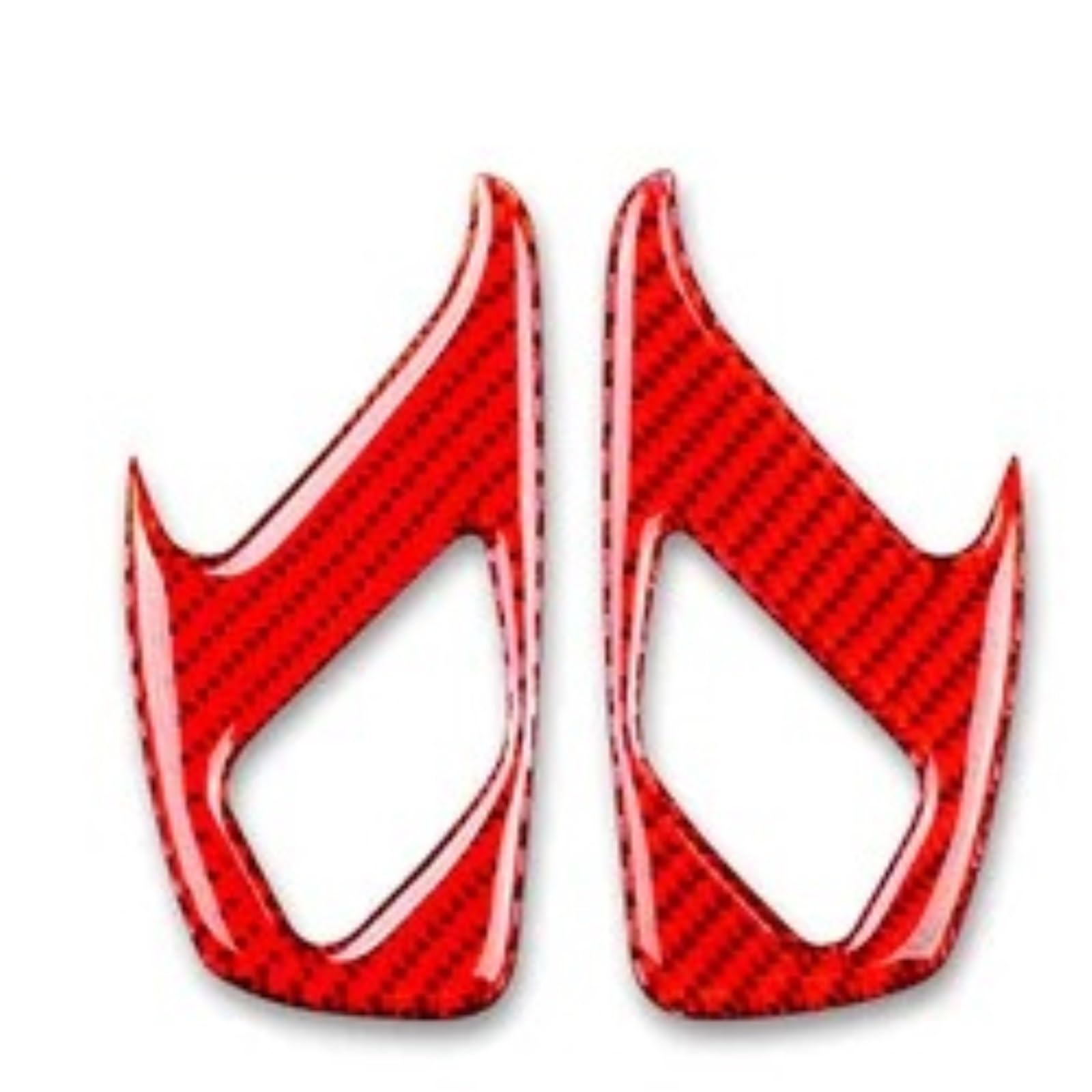 Interior Trim for Chevrolet for Camaro 2016 2017 2018 2019 2020 2021 2022 2023 Real Carbon Fiber Car Interior Trim Red Black Accessories Sticker Auto Central Inner(Door Handle RD)