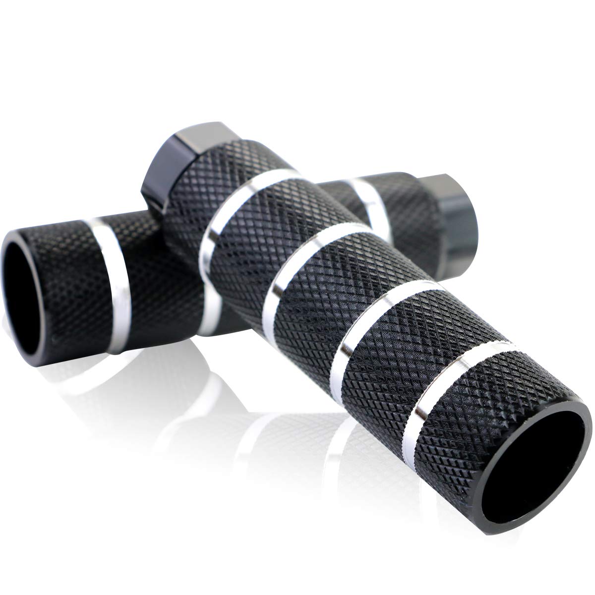 YG_Oline 2 Pcs Black Bike Pegs, Aluminum Alloy Bicycle Pegs Foot Pegs