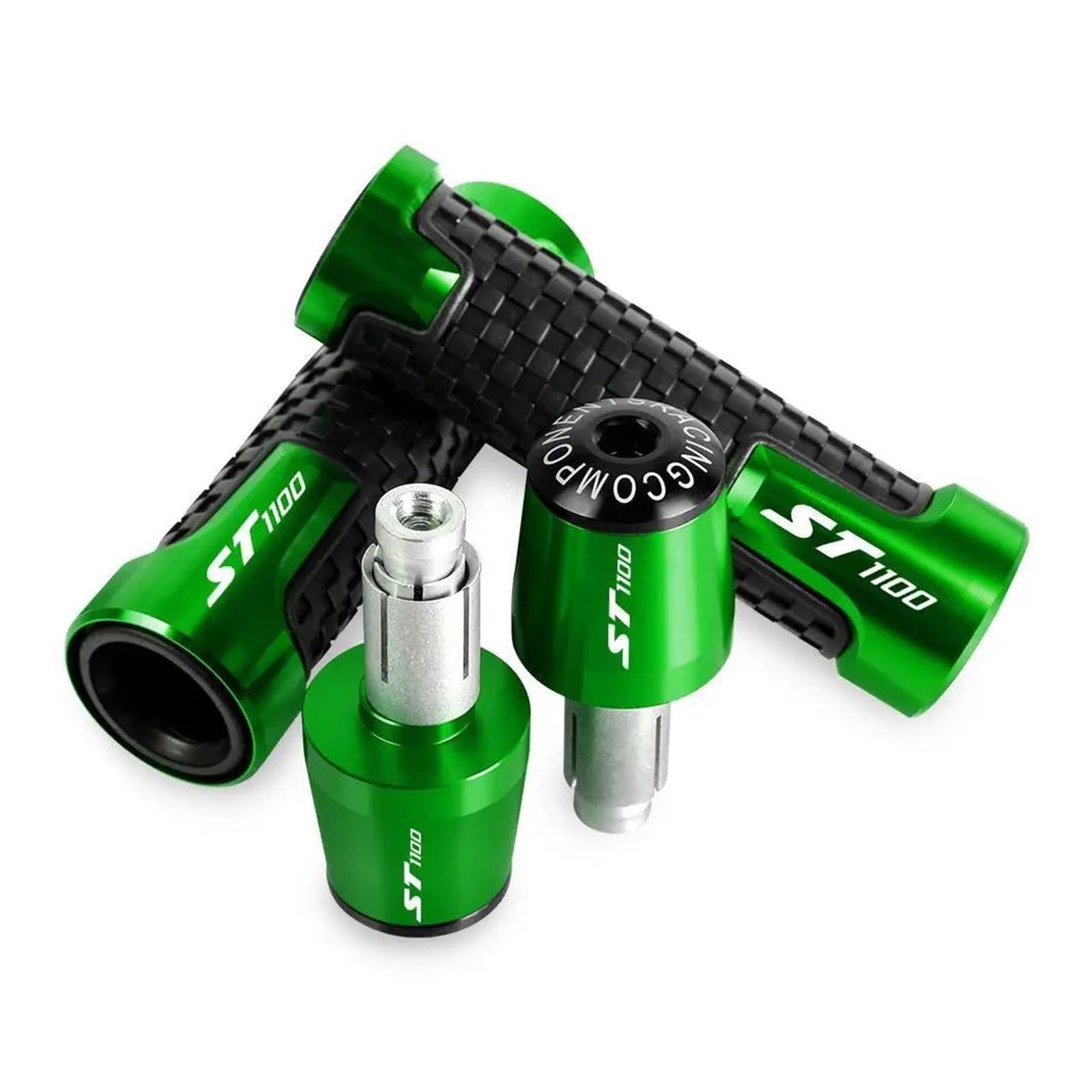 Manopole manubrio moto PER HON@&DA ST1100 1996 1997 1998 1999 2000 2001 2002 CNC Manopole Manubrio Estremità Peso Manubrio Grip End Anti Vibrazione Silder