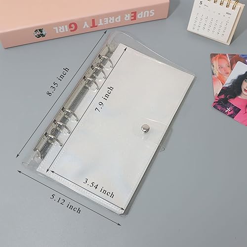 Miniatura 6 de Clear Sticker Organizer Storage Binder for Kpop Deco Stickers A6 Sticker Book Collecting Album for Planner Scrapbook and Journal Stickers Displaying