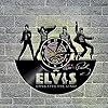 TPFEI 1 Piece Elvis Vinyl LP Record Wall Clock With LED Light Long Live The King Handmade Gift for Fans Laser Cutting Shadow Art #4