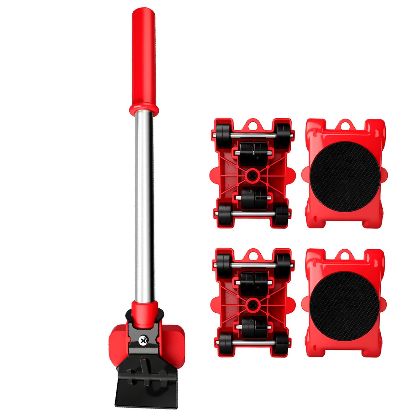 Furniture Movers with Wheel Heavy Stuff Moving Roller Furnitures Mover Tool with 360°Rotation Rubber Wheel Heavy Type Furniture Mover