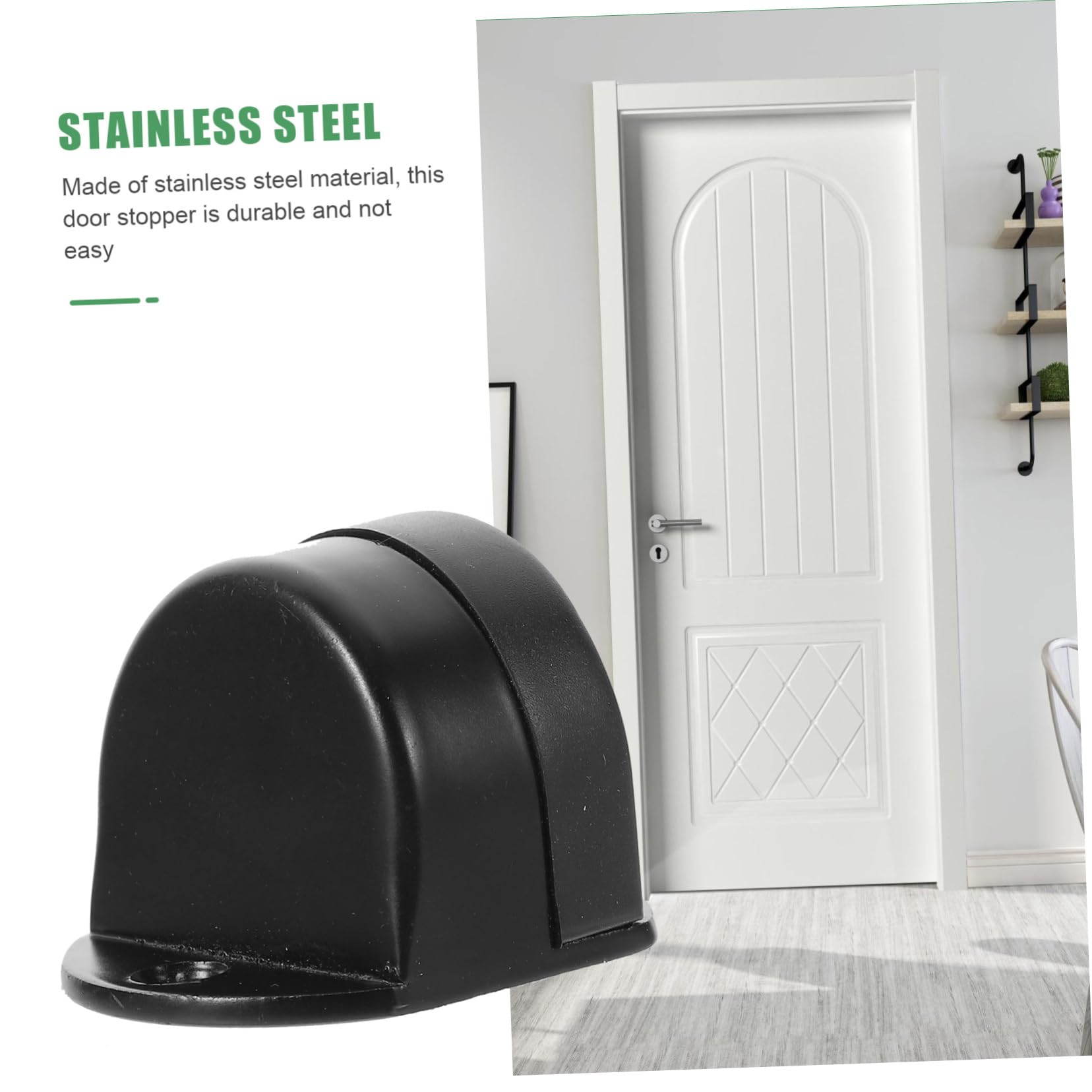 SHINEOFI 4 Piezas topes de Puerta para Paredes Door Stop la Puerta se Detiene topes de Puerta de Seguridad Tope de Puerta montado en el Piso Tope de Puerta Comercial atracción magnética