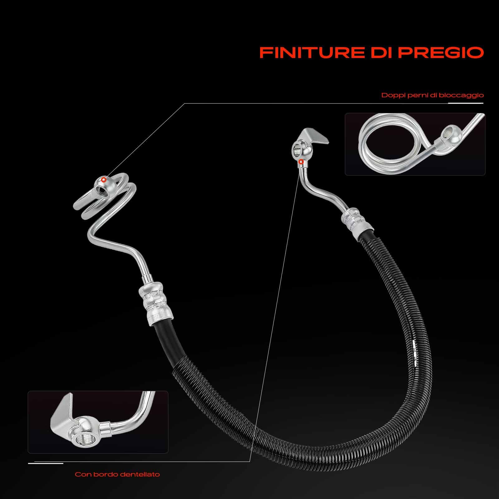 Frankberg Servosterzo Tubo flessibile Compatibile con A4 Avant 8ED A4 8EC A4 Cabriolet 8HE Exeo 3R2 Replace# 8E1422893DD,8E1422893BS