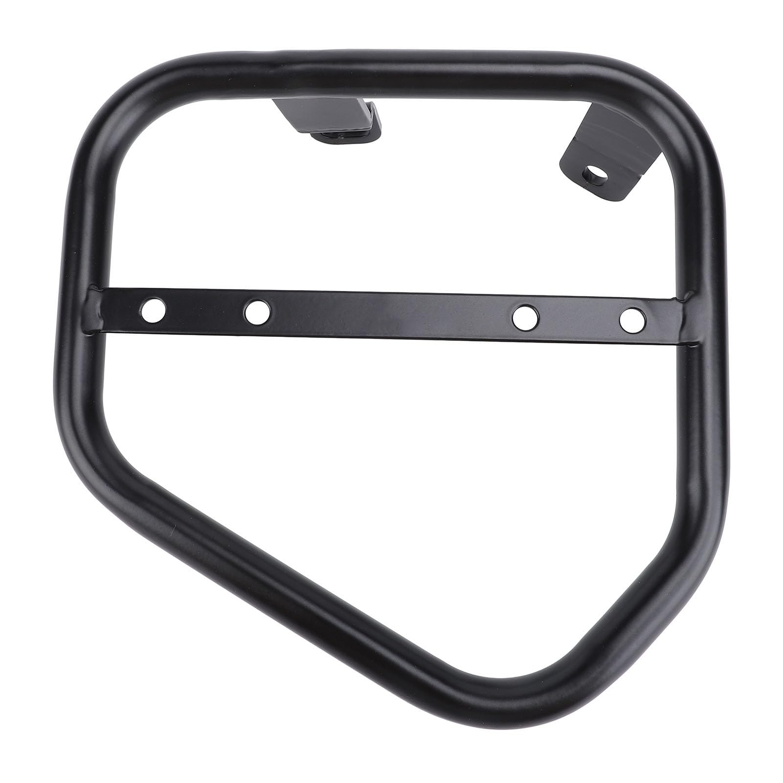 Cocoarm Motorrad-Seiten-Kofferraumtaschenhalterung, Eisen-Seiten-Satteltaschen-Stützträger, 17-mm-Rohr, Zusätzlicher Stauraum, ohne Bohren, Schwarz Eloxiert, für Scrambler 400 800 2015 Bis 2022