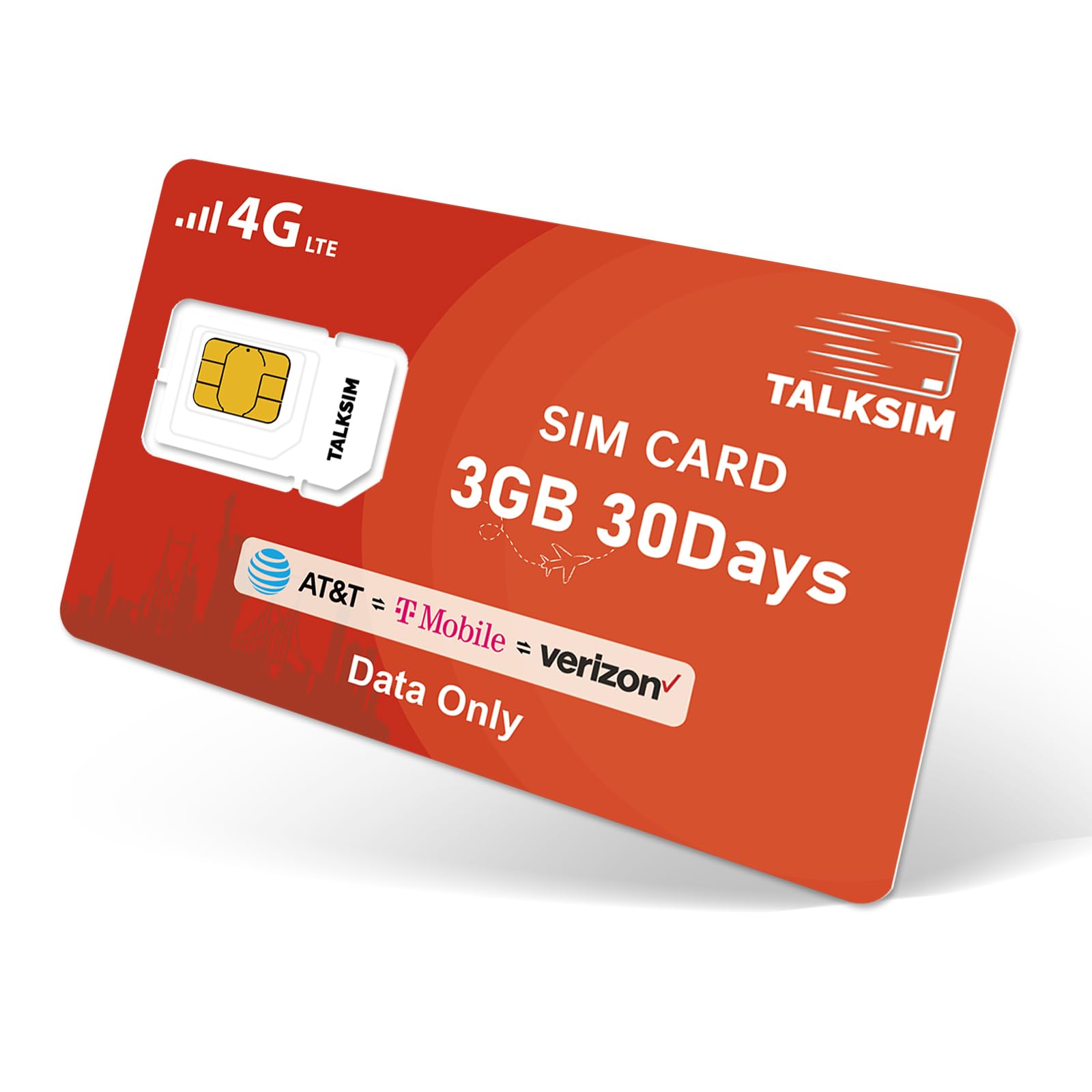 Tarjeta SIM de datos de 3 GB, 30 días, compatible con AT&T, Verizon y T-Mobile, tarjeta SIM prepagada 5G/4G LTE, compatible con rastreador GPS desbloqueado, punto de acceso WiFi móvil, reloj