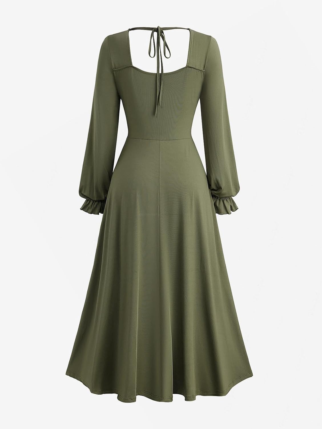 ROSE GAL Plus Size Womens Renaissance Medieval Fairy Square Neck Flowy Cottagecore Corset Peasant Costume Dress - Image 4