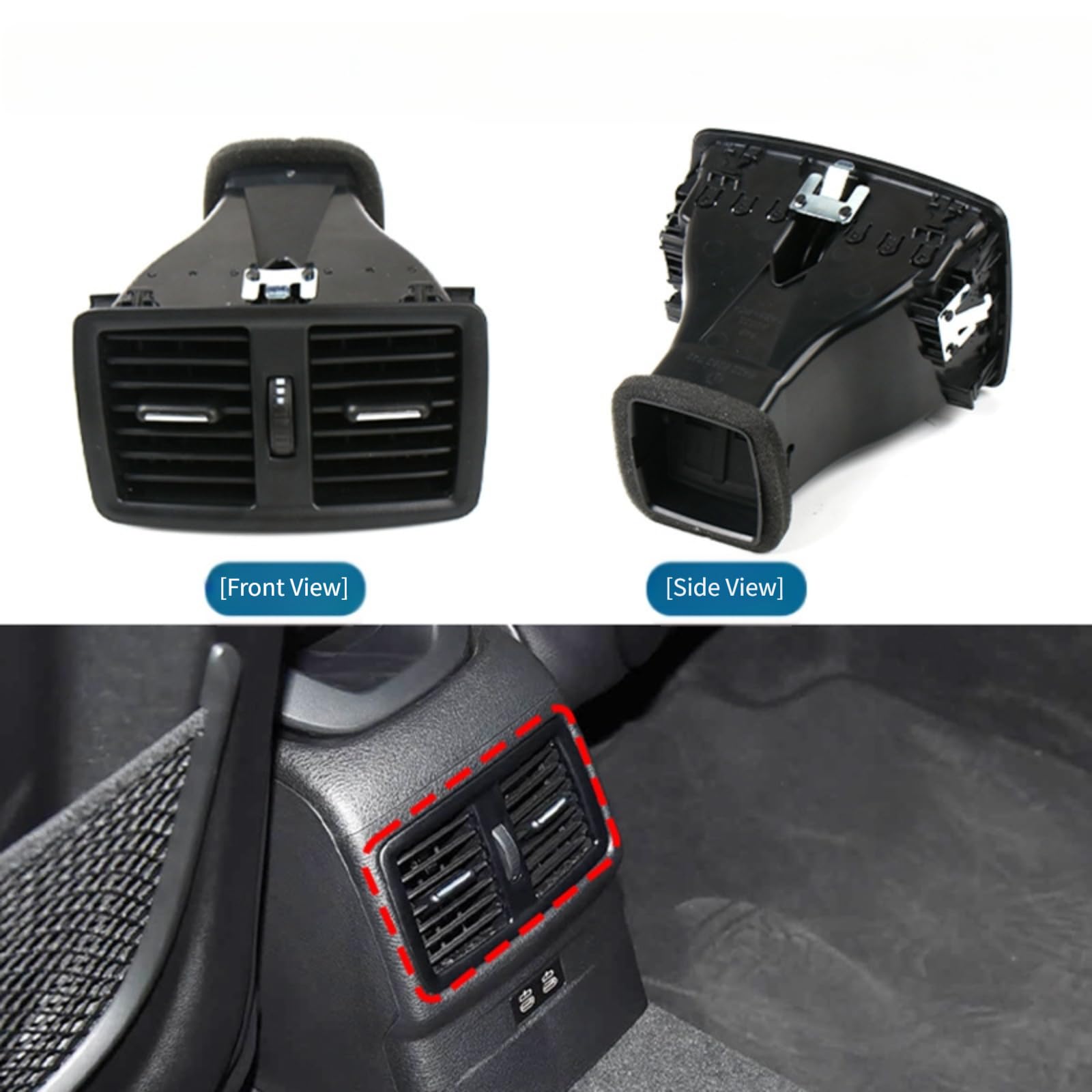 Rejilla de ventilación trasera del aire acondicionado 64229292742 para BMW Serie 1 F52 X1 F48 F49