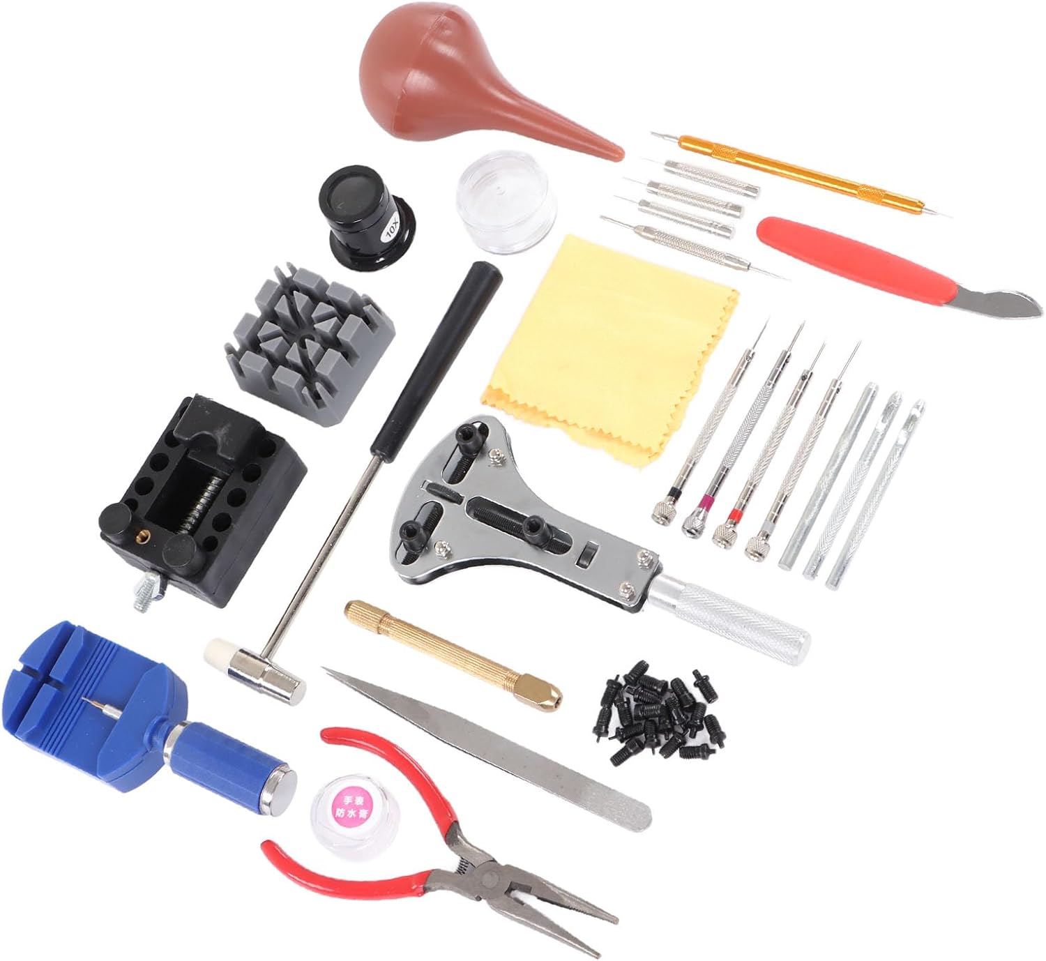 Watch Link Removal Tool Kit, Durable Complete Tools Watch Repair Kit Alloy Steel for Houshold Repair