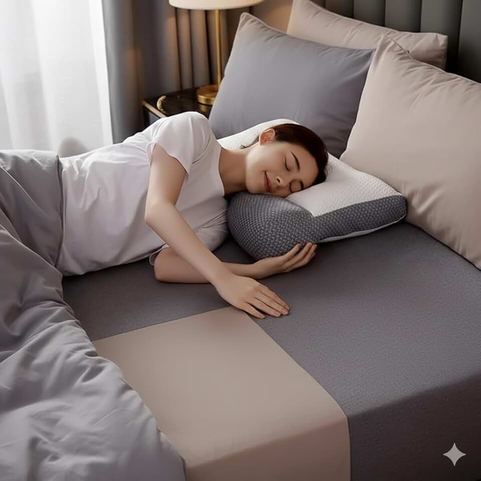 Travesseiro Ortopédico Ergonômico para Dor no Pescoço e Ombro