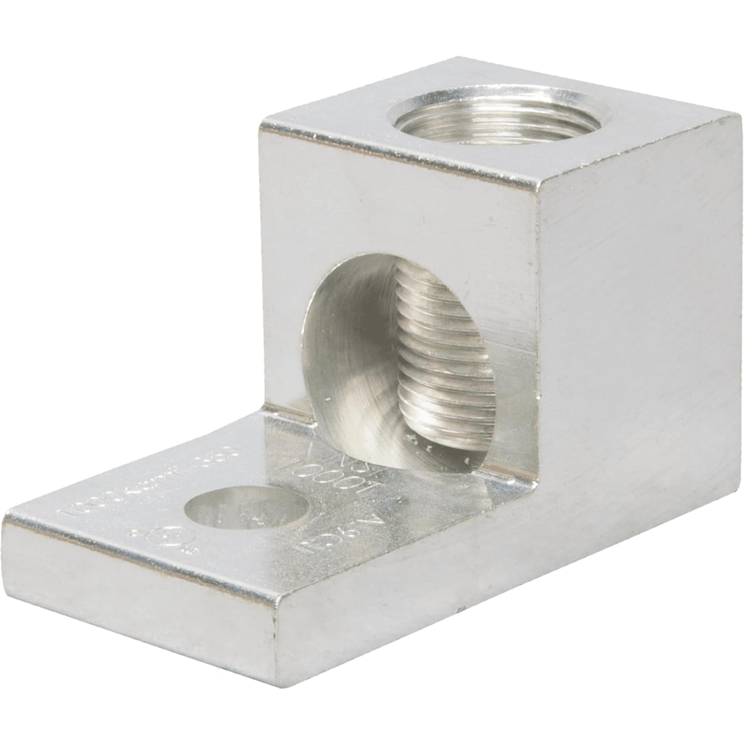 NSI 1000T Dual Rated Mechanical Single Lug, 1000-500 MCM Wire Range, 0.56" Mounting Hole, 1.69" Width, 1.88" Height, 3.25" Length