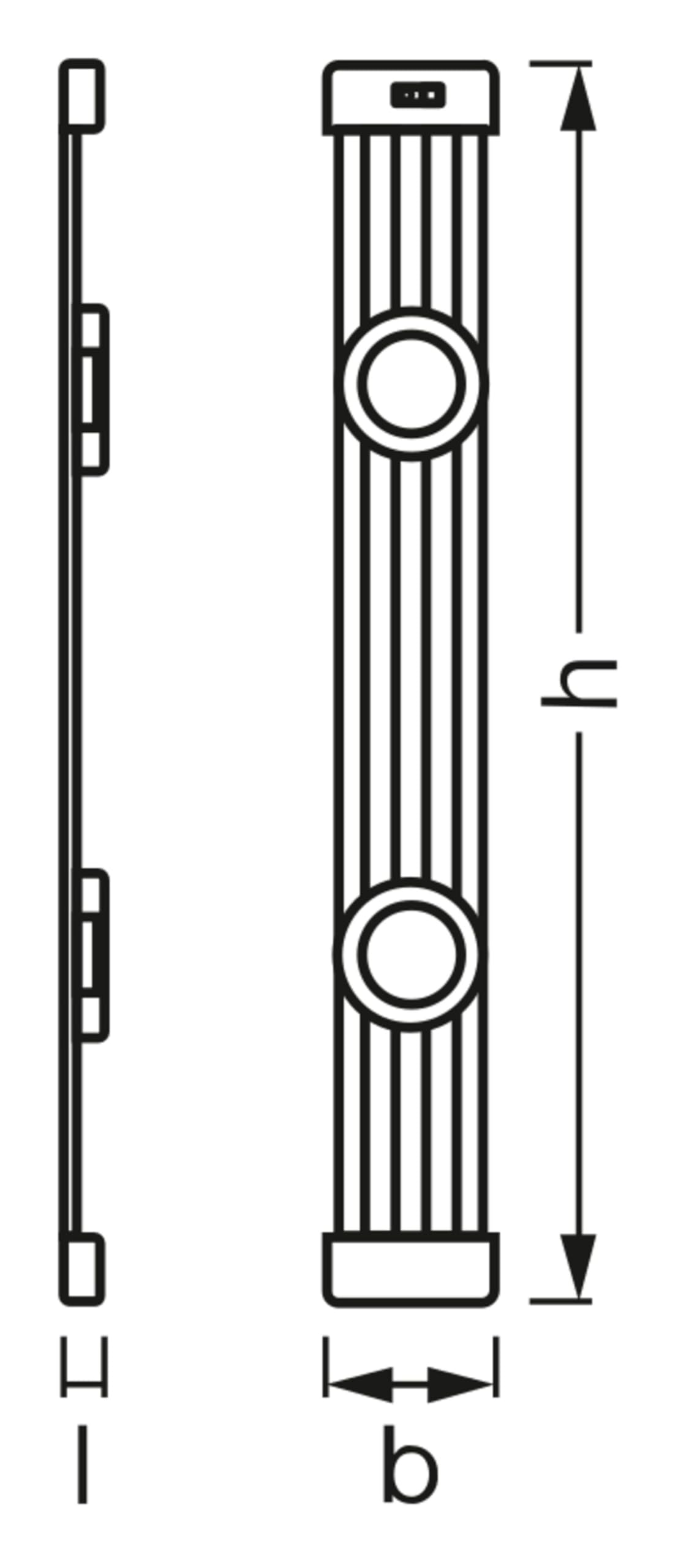 Licht-Erlebnisse LED Deckenleuchte mit Bewegungsmelder Aluminium Metall Weiß 4000 K modern funktional Küche Badezimmer Regal Schrank B:44.5 cm Wandlampe Flur