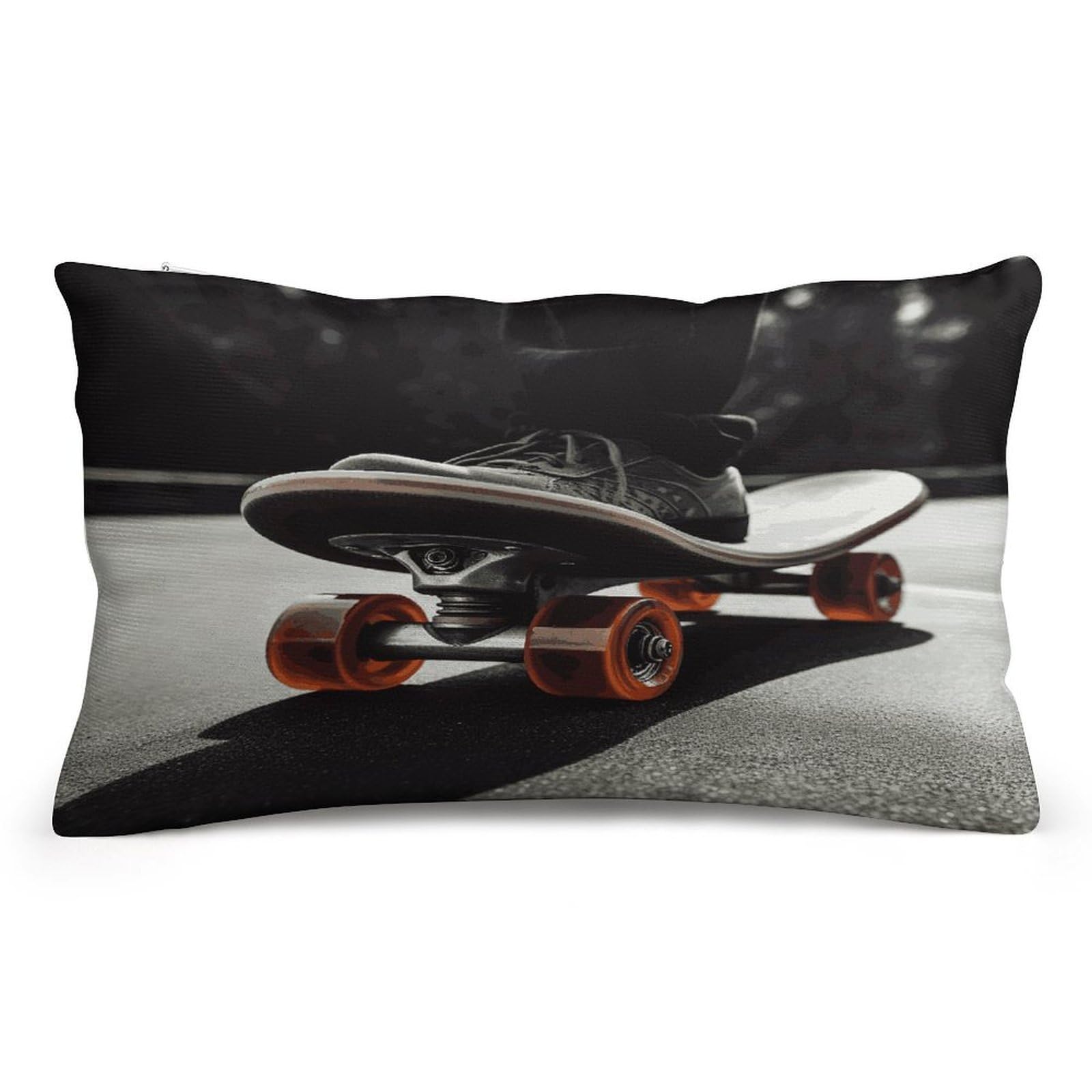 Wsoihfec Style Skateboard Wheel Throw Pillow Covers Decorative, Pillow Cases Soft Plush, Modern Farmhouse Boho Cushion Cover For Bed Couch Sofa Living Room Spring Decor8 X12
