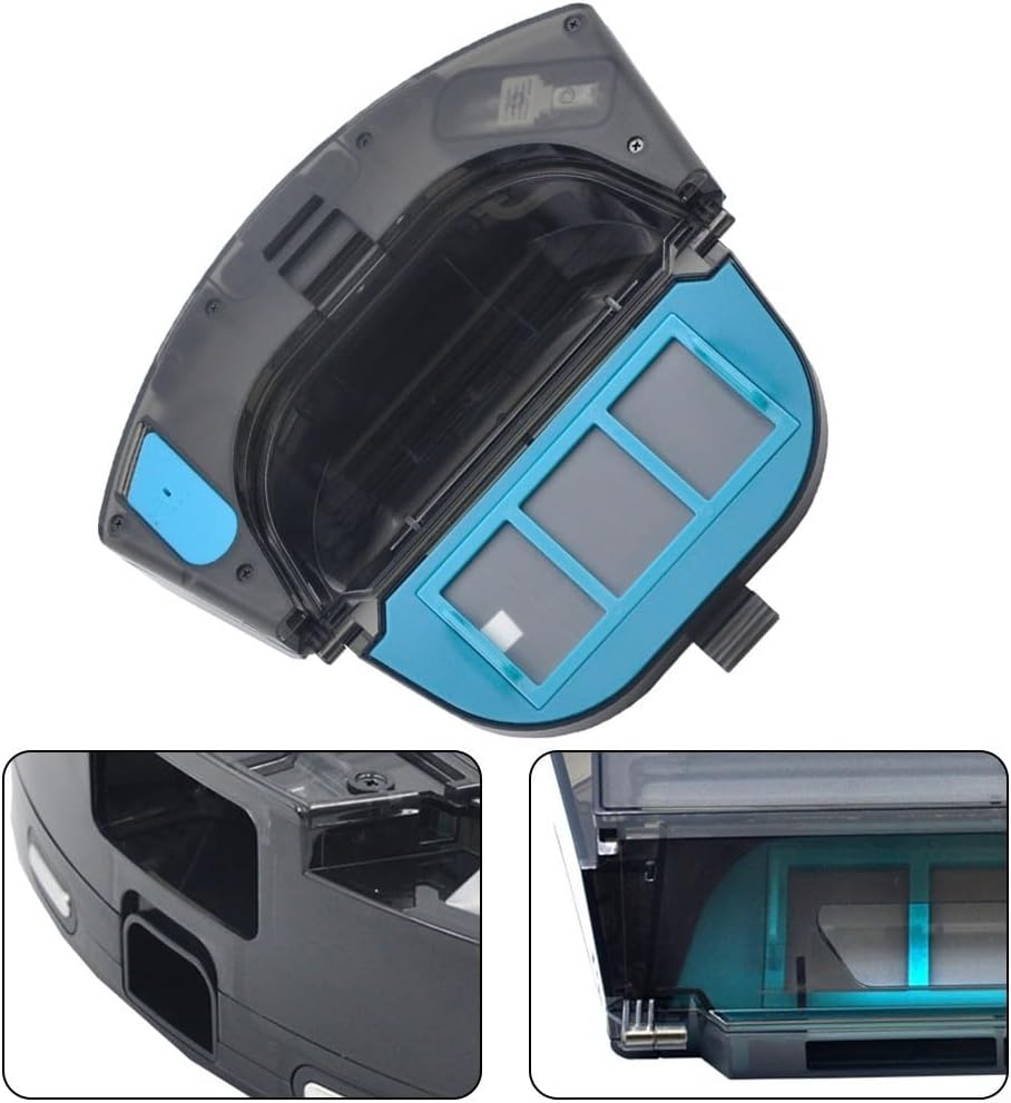 2 in 1 Water Tank and Dust Box Compatible with for CECOTEC for CONGA 5290 Ultra for X Series Sweeping Robot Accessories, High-Capacity Plastic Replacement Part with HEPA Filter Included