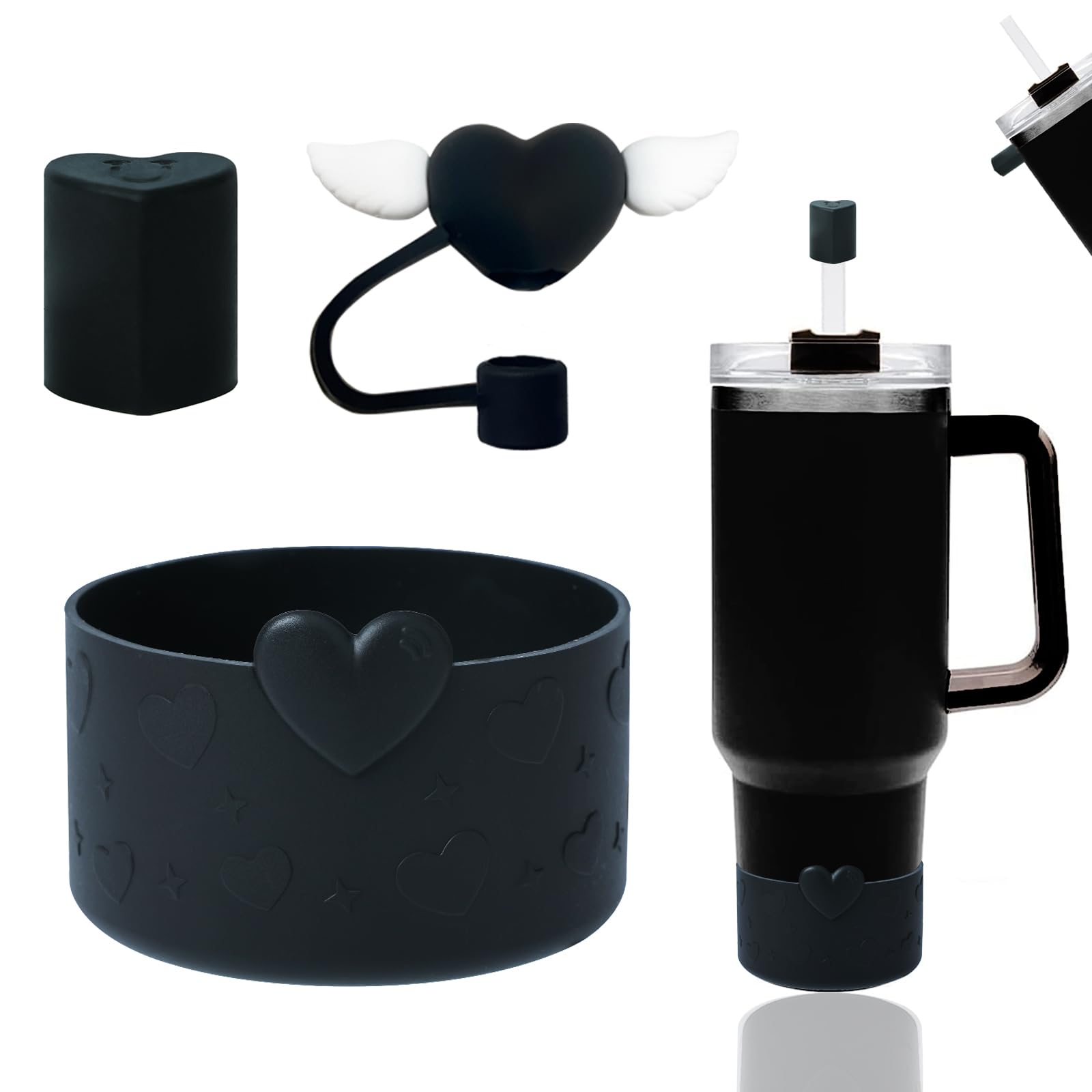 Locker.Ink | Get Ready for the Holidays with These 28 Stanley Cup Apparel Picks Bow Silicone Boot (Love-Black)