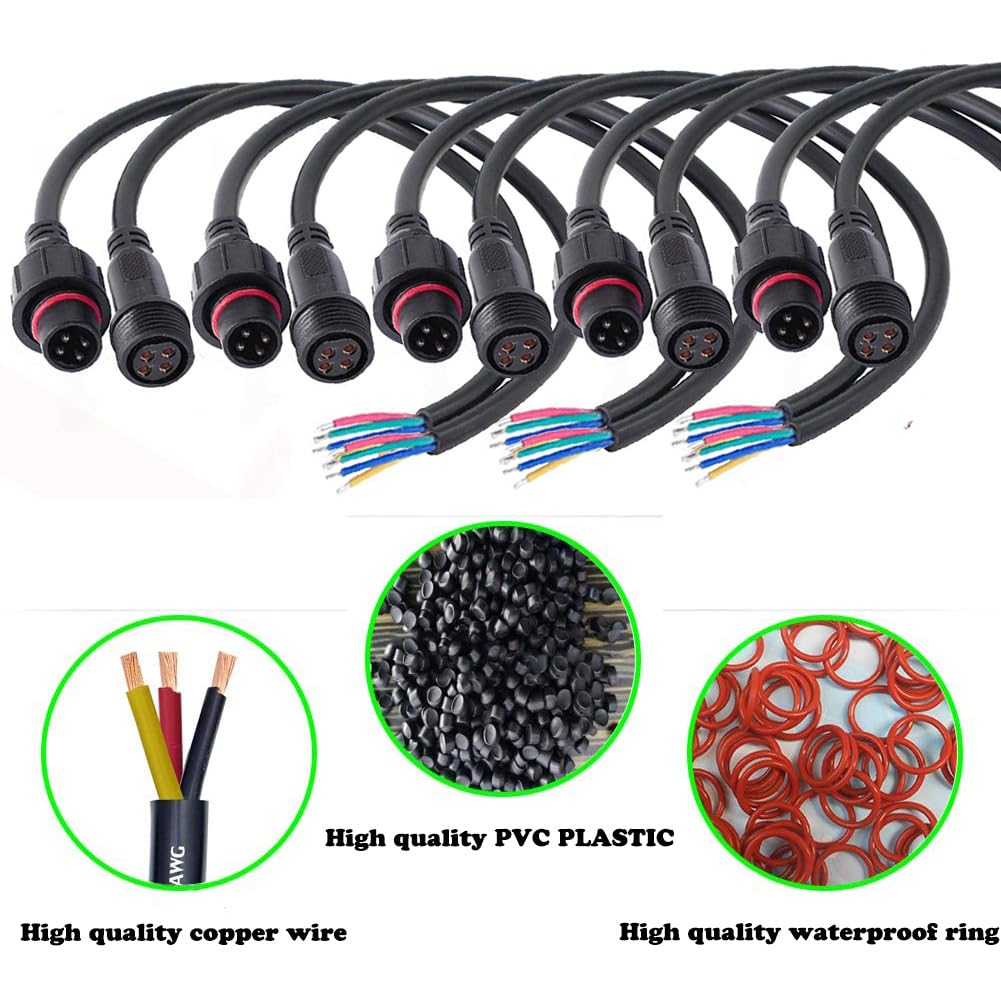 4 Wire Cable Outdoor Connector IP68 Waterproof Junction Box With