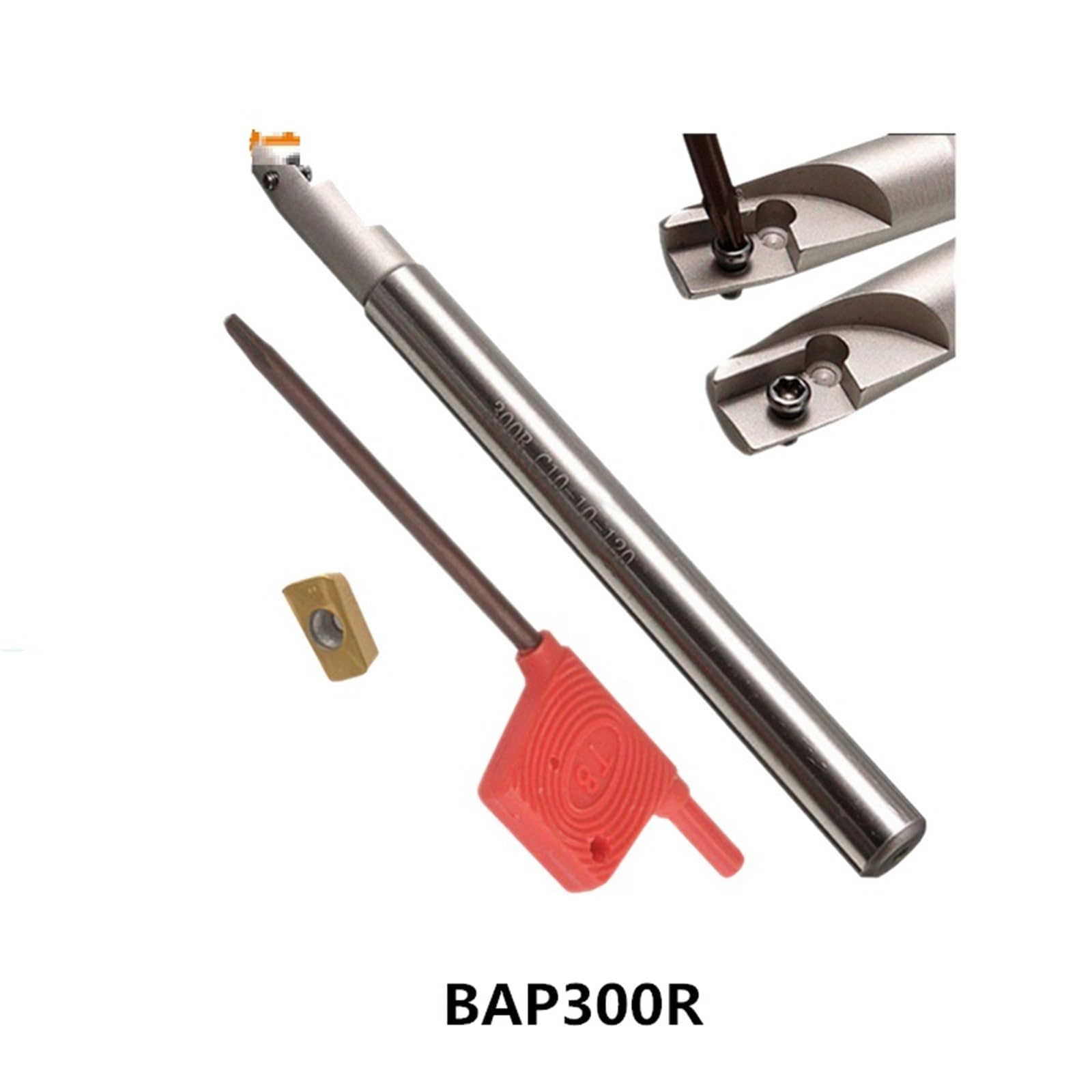 BAP300R C10 10 120 C12 12 120 C14 14 130 C16 16 Portafresas Ranura De Desbaste Hombro De Inmersión Fresado De Copia(C16X16X200 2T)